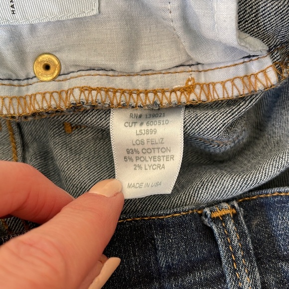 Frame Le Skinny de Jeanne Jeans blue distressed denim, Size 27 - Picture 8 of 8